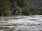 Reka Kolpa poplavlja. Poplave.