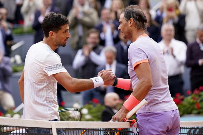 Pedro Cachin Rafael Nadal |  Iga Swiatek je v drugem krogu Madrida oddala eno samo igro. | Foto Reuters