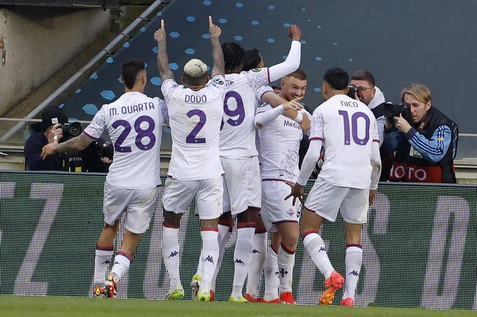 Fiorentina si je priigrala prvo finalno vstopnico. | Foto: Guliverimage