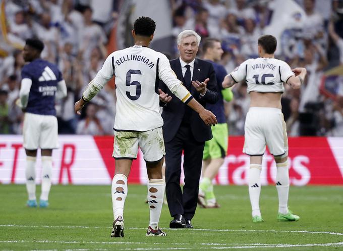 Carlo Ancelotti je v drugem polčasu povzdignil ritem srečanja in prišel do načrtovanih treh točk. | Foto: Reuters