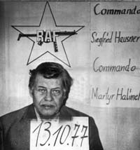 RAF je leta 1977 ugrabil in pozneje umoril vodjo nemških industrialcev Hannsa Martina Schleyerja. | Foto: 