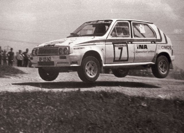 Za Križajem je citroën viso 1000 pistes vozil izkušeni Stojan Pirjevec, ki je leta 1987 postal državni prvak v skupini B takratnega jugoslovanskega državnega prvenstva. | Foto: osebni arhiv Stanislav Pečar