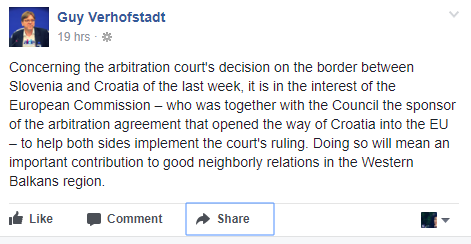 Guy Verhofstadt arbitraža | Foto: Facebook