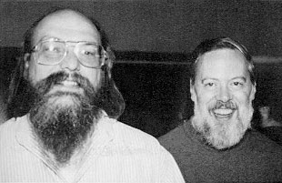 Ken Thompson (levo) in Dennis Ritchie | Foto: Thomas Hilmes/Wikimedia Commons