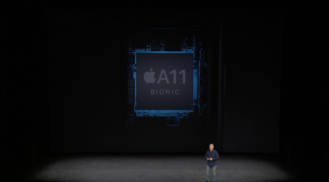Applov mobilni procesor A11 Bionic, ki poganja pametne telefone iPhone 8, iPhone 8 Plus in novembra prihajajoči iPhone X, je sestavljen iz šestih jeder. Dve jedri skrbita za opravljanje najzahtevnejših nalog, štiri pa so namenjena delovanju pri manjši obremenitvi.  | Foto: Apple