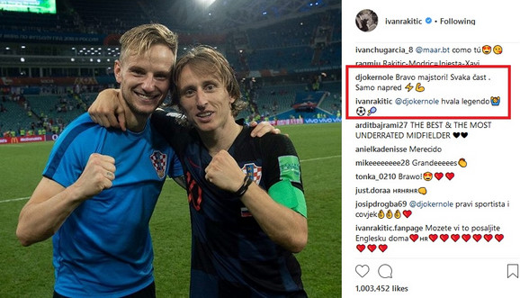 đoković, Rakitić | Foto: Instagram & Imdb