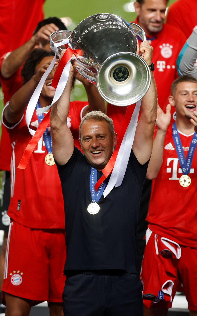 Hans-Dieter Flick je na vročem trenerskem stolčku Bayerna nasledil Nika Kovača in dosegel izjemne rezultate. | Foto: Getty Images