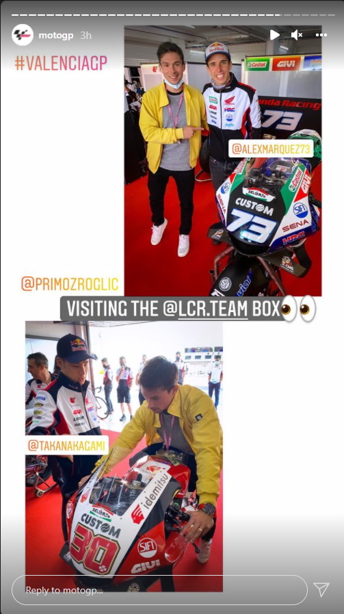 Primož Roglič - motoGP | Foto: Instagram/MotoGP