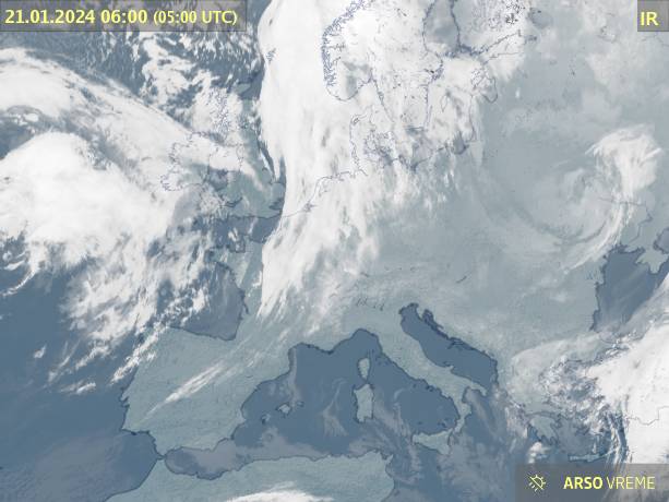 Arso vreme, satelit | Foto: Arso