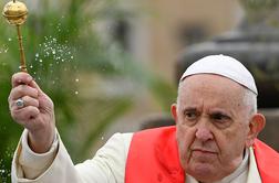 Papež Frančišek predsedoval maši na cvetno nedeljo
