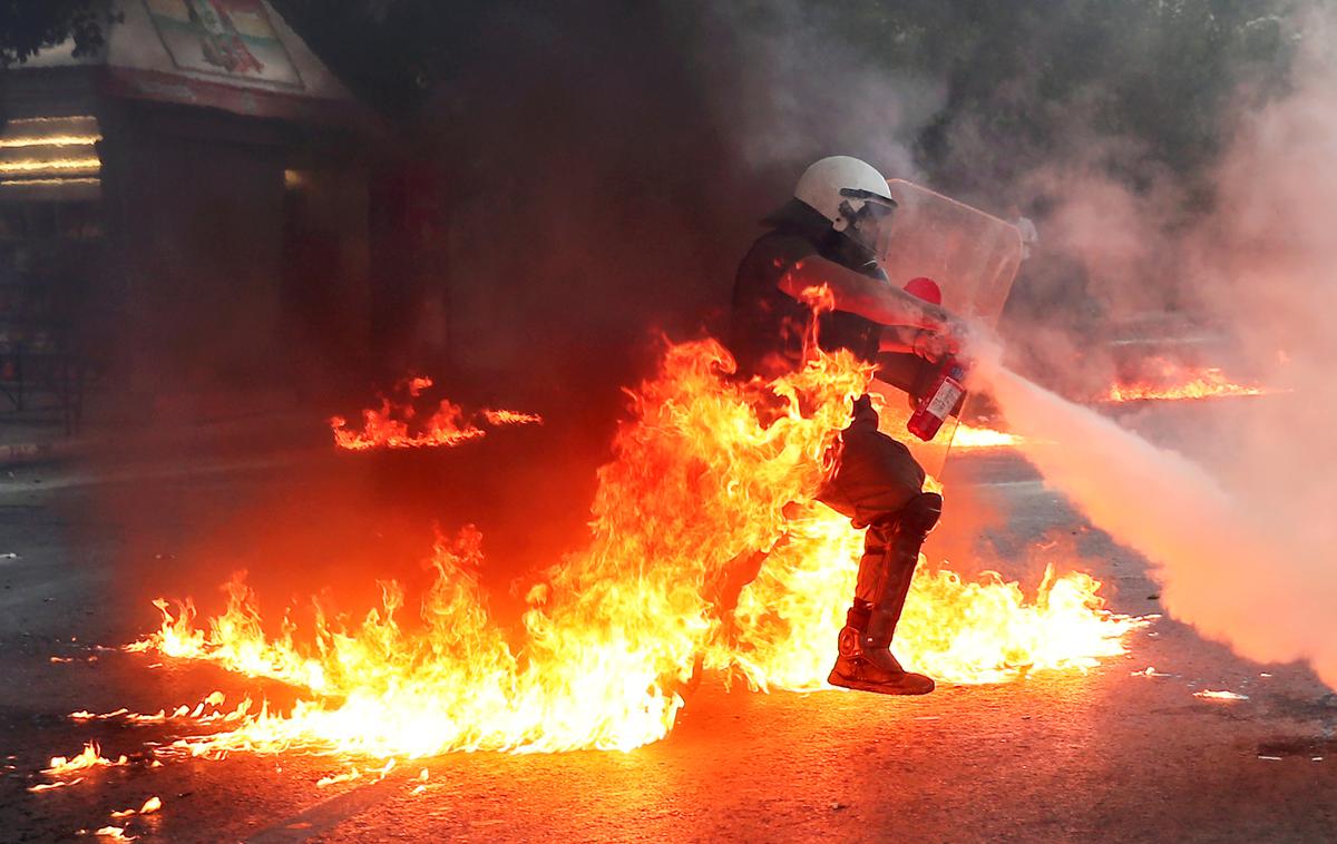 Atene Grčija protest jul2020 | V Atenah so bili večji protesti julija, ko so ljudje demonstrirali proti vladnim načrtom regulacije uličnih protestov. | Foto Reuters