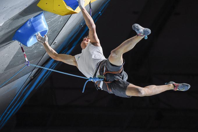 Šestnajstletni Luka Potočar je bil 27. v težavnostnem plezanju. | Foto: Sportida