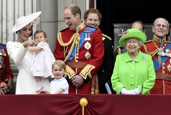 Elizabeta II., William, Kate | Foto: Reuters