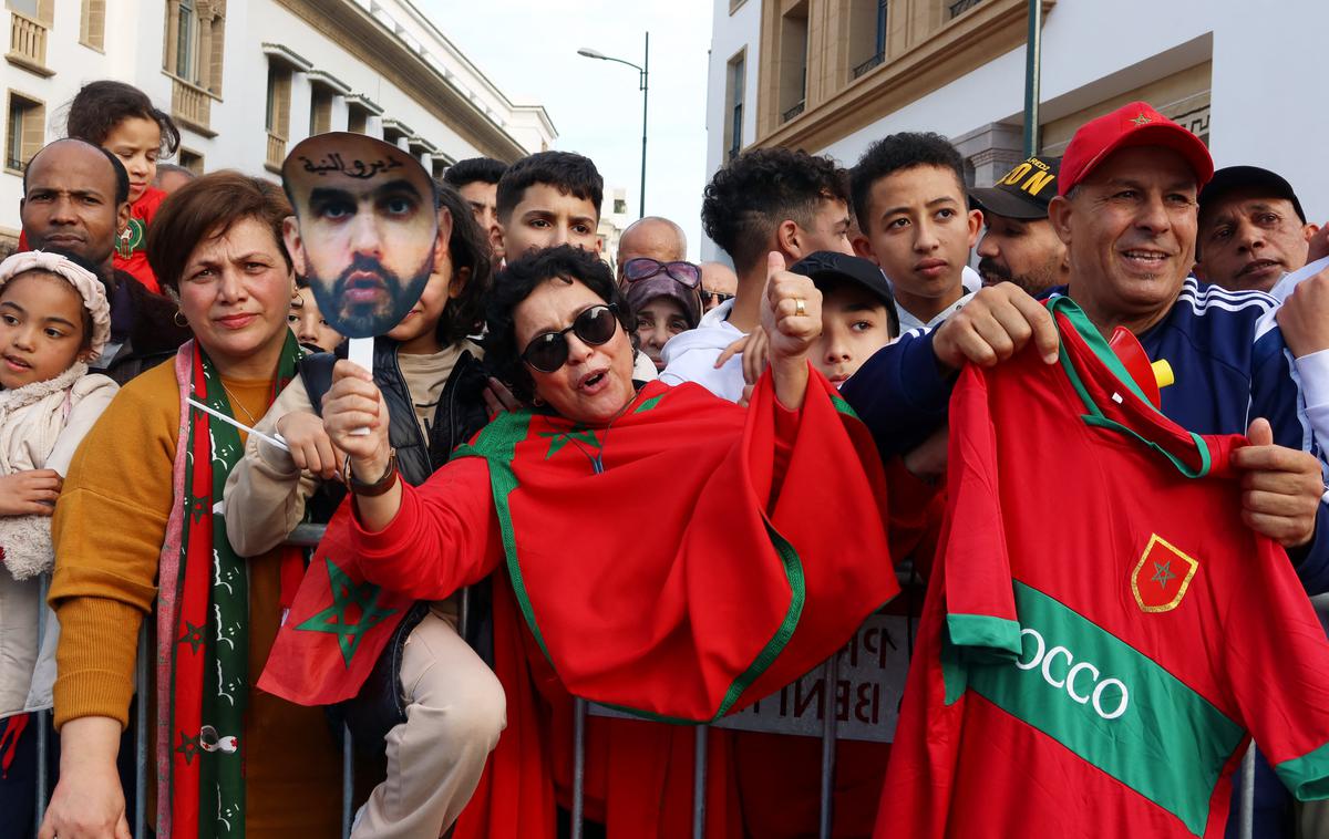 Maroko Sprejem | Maročani so ob prihodu maroških nogometašev preplavili ulice Rabata. | Foto Reuters