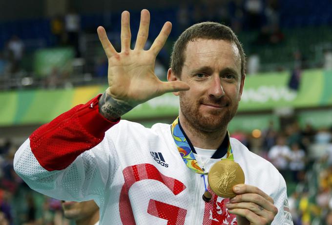 Wiggins ima v svoji zbirki tudi pet zlatih olimpijskih medalj. | Foto: Reuters