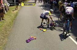 Bizarna nesreča na Touru, besni Francoz si je dal duška #video