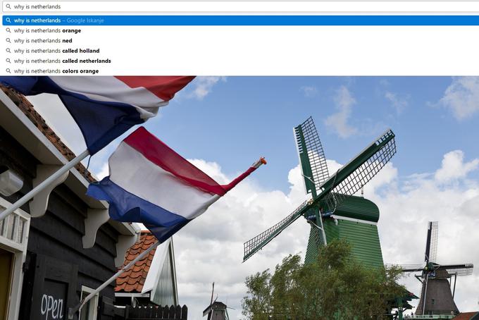 Zakaj je Nizozemska ... oranžna? ... ned (NED je uradna okrajšava Nizozemske predvsem na mednarodnih športnih tekmovanjih)? ... imenovana tudi Holandija? ... sploh imenovana Nizozemska? | Foto: 