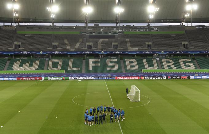 Zvezdniki madridskega Reala so v torek trenirali na štadionu v Wolfsburgu. | Foto: 