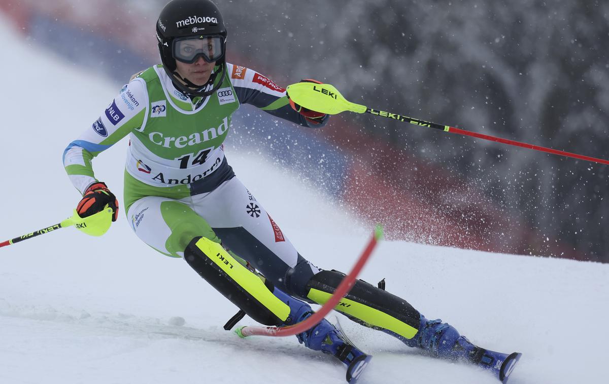Ana Bucik, Andora | Ana Bucik je za naslov državne prvakinje Slovenije v slalomu za 91 stotink ugnala tekmico iz reprezentance Nejo Dvornik.  | Foto Guliverimage