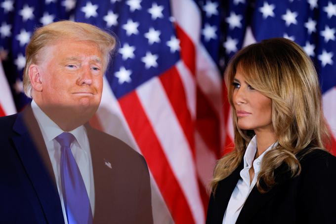 Ameriška prva dama Melania Trump naj bi svojemu soprogu neuradno svetovala, naj prizna poraz na ameriških predsedniških volitvah. | Foto: Reuters