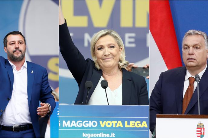 Viktor Orban, Marine Le Pen, Matteo Salvini | Foto Reuters