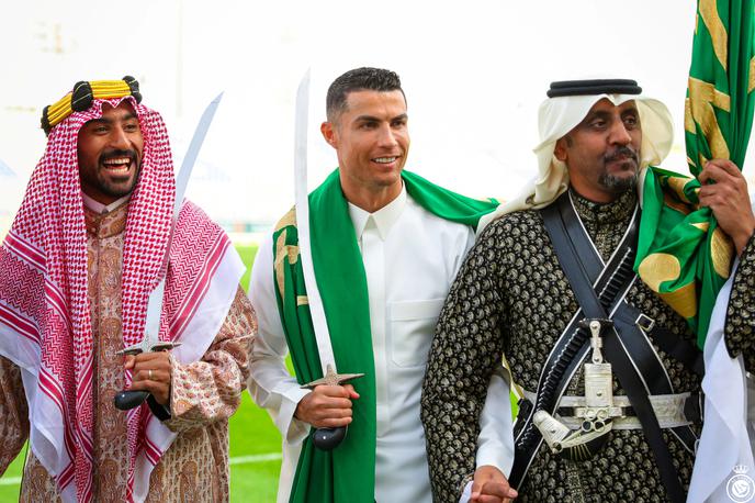 Cristiano Ronaldo Savdska Arabija | Cristiano Ronaldo je v Al Nassru praznoval dan ustanovitve Savdske Arabije. | Foto Reuters