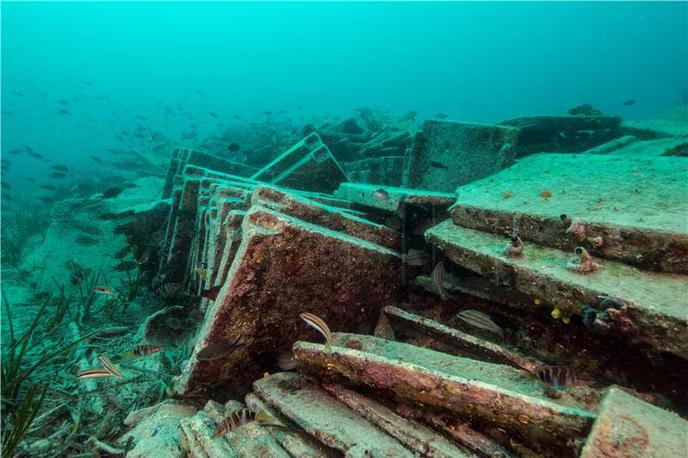 Potopljena ladja pri Molatu | Foto Facebook