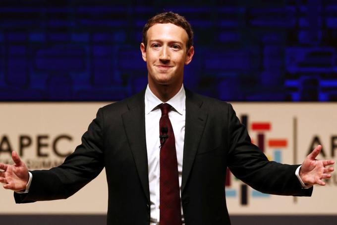Zuckerberg je obljubil, da bo 99 odstotkov svojega premoženja, ki je vezano na delnice Facebooka, daroval v dobrodelne namene. | Foto: Reuters