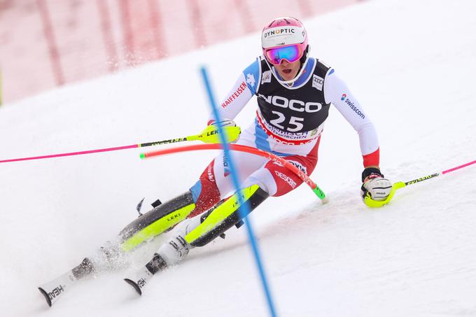 Švicar Tanguy Nef je s številko 25 postavil najboljši rezultat prvega teka. | Foto: Guliverimage/Vladimir Fedorenko
