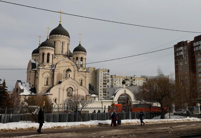 Cerkev Matere Božje v Moskvi. | Foto: Reuters