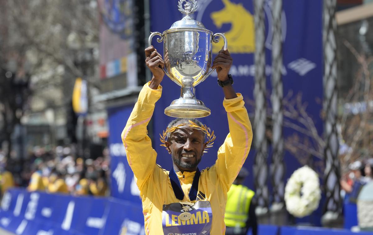 Hellen Obiri Sisay Lemma | Etiopijec Sisay Lemma je zmagovalec bostonskega maratona. | Foto Guliverimage
