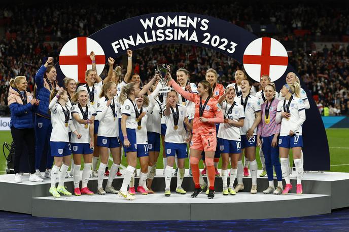 Finalissima 2023, Anglija | Ženska nogometna reprezentanca Anglije je zmagovalka prve izvedbe tekmovanja Finalissima. | Foto Reuters