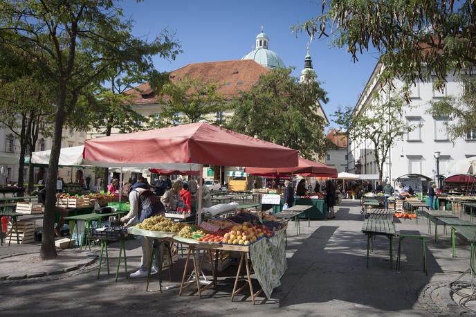 Ljubljanska tržnica | Pot do hrane se spreminja. Kmetje z možnostjo dostave imajo dela toliko, kot še nikoli doslej. | Foto Bojan Puhek