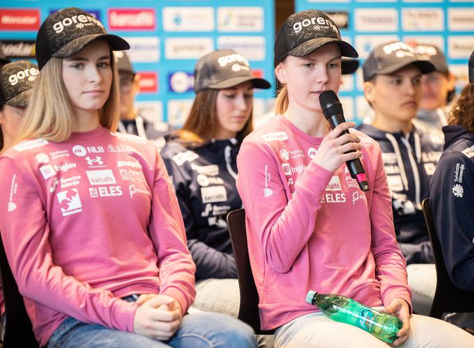 Nika Križnar in Ema Klinec sta v tej sezoni pokazali največ od slovenskih skakalk. | Foto: Nik Moder/Sportida