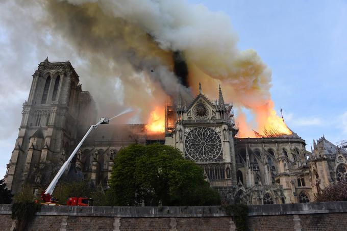 Požar, ki je izbruhnil 15. aprila. | Foto: Francosko notranje ministrstvo