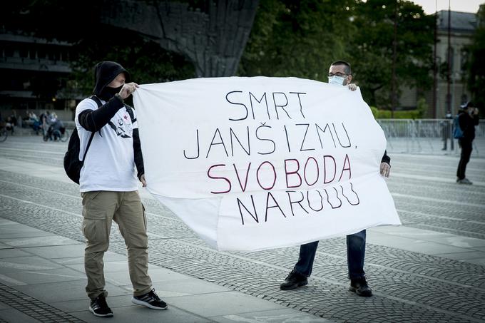Protest v Ljubljani 8. maja | Foto: Ana Kovač