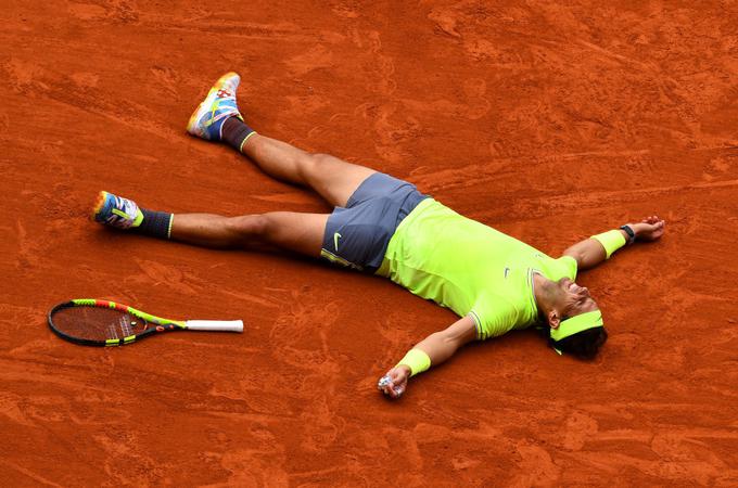 Rafael Nadal po zadnji osvojeni točki v finalu. | Foto: Gulliver/Getty Images