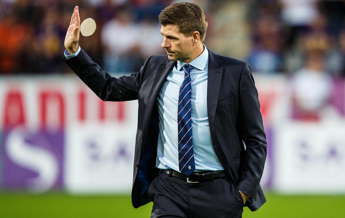 Steven Gerrard | Steven Gerrard je pred tekmo v Kidričevem nazadnje gostoval v Sloveniji 16. avgusta 2018, ko je bil trener Glasgow Rangers. | Foto Grega Valančič/Sportida