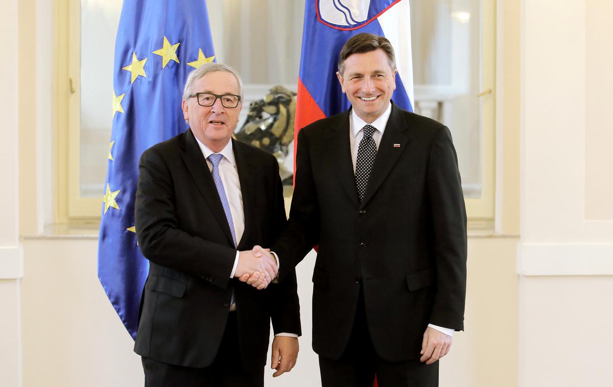 Borut Pahor, Jean-Claude Juncker | Foto STA