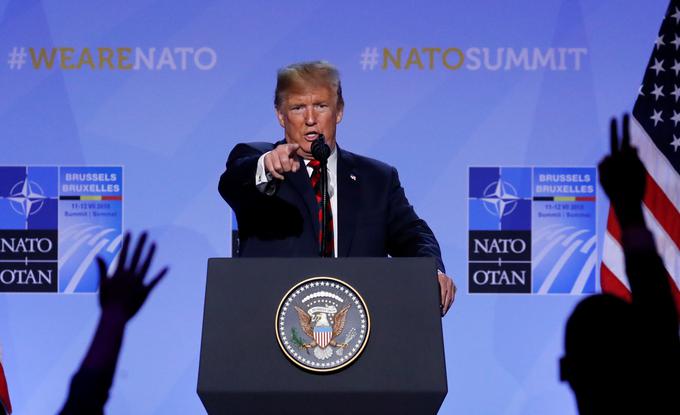 Trump zahteva takojšnjo uresničitev cilja, da zaveznice namenjajo dva odstotka bruto domačega proizvoda za obrambo. | Foto: Reuters