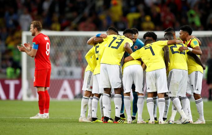 Kolumbija je brez Duvana Zapate na SP 2018 izpadla v četrtfinalu. | Foto: Reuters