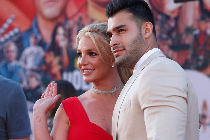 Britney Spears in Sam Asghari | Par se je spoznal leta 2016 na snemanju videospota za pevkino pesem Slumber Party. | Foto Reuters