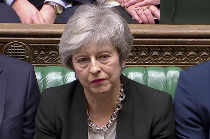Theresa May | Britanska premierka Theresa May naj bi danes nadaljevala pogovore z vodjem opozicijskih laburistov Jeremyjem Corbynom glede brexita. | Foto Reuters