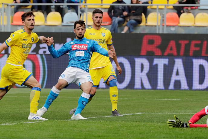 Frosinone Napoli | Frosinone Luke Krajnca je gostil Napoli, ki je vknjižil vse tri točke. | Foto Reuters