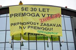 Greenpeace pred stavbo HSE nasul tono premoga (FOTO)