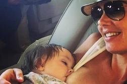 Hčerka vodje formule 1 z novim selfiejem med dojenjem