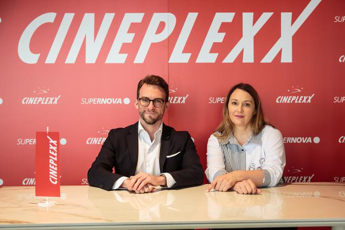 Lucas Langhammer, novoimenovani direktor podjetja Cineplexx v Sloveniji, in Nina Hočevar | Foto: 
