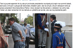 Pahor v zguljenih kavbojkah in supergah presenetil politike