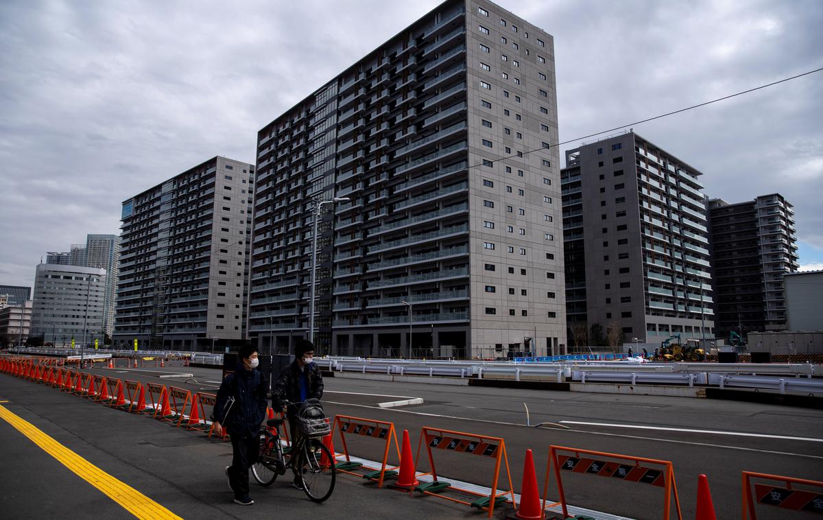 Tokio 2020 - olimpijska vas | Olimpijska vas še ni povsem dokončana. Ko bo pripravljena sprejeti prve goste, bo kompleks vključeval 24 stavb, v njem pa bo lahko prebivalo kar 11.000 športnikov. | Foto Reuters
