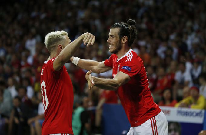 Gareth Bale in Aaron Ramsey sta poskrbela za veliko nogometno evforijo v Walesu. | Foto: 